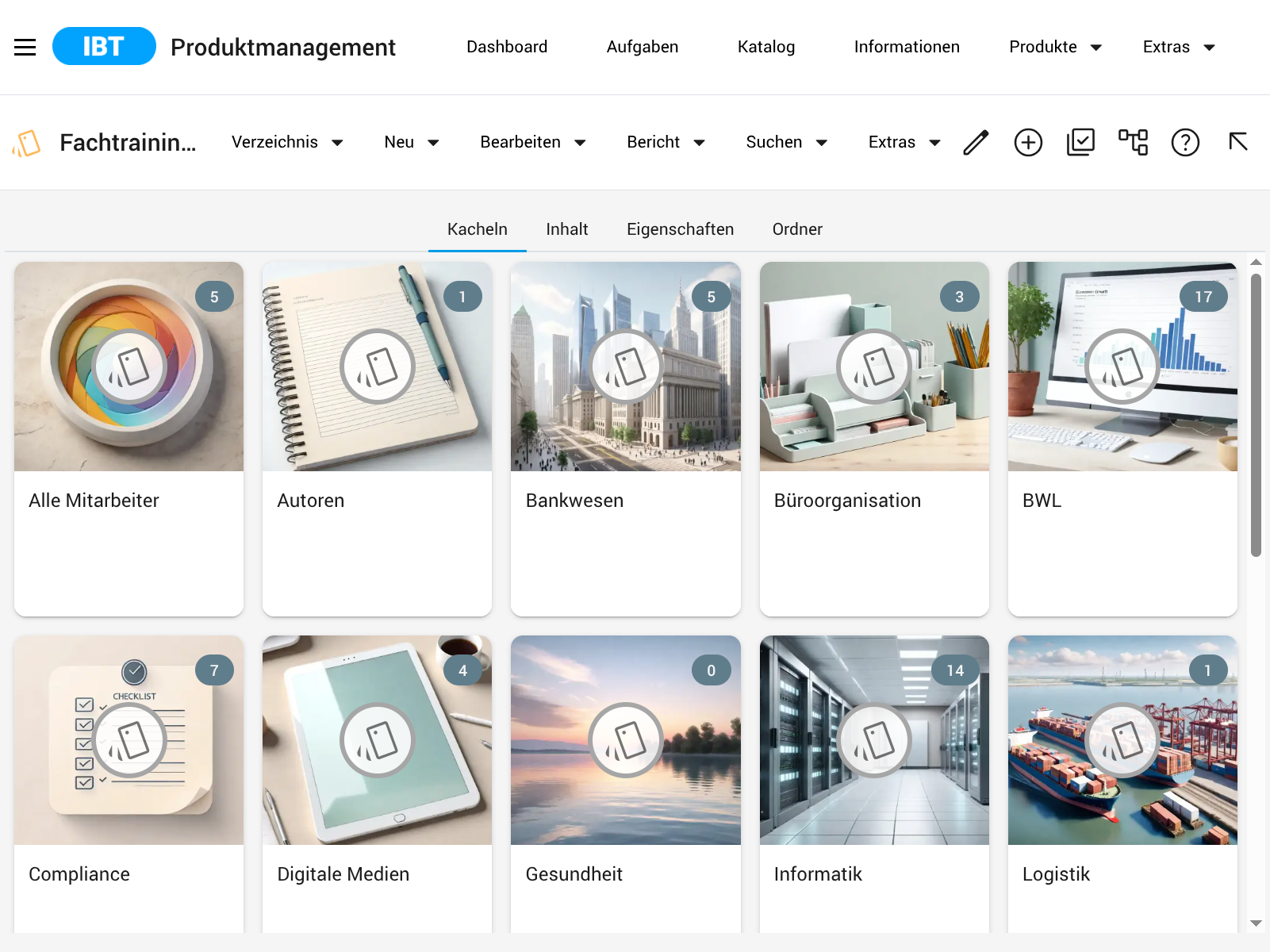 Screenshot IBT SERVER E-Learning LMS LXP Talentmanagement von time4you