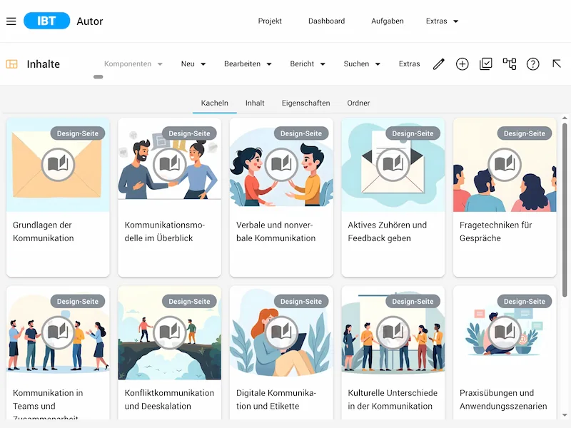 Screenshot IBT SERVER Autorentool mit KI für E-Learning von time4you