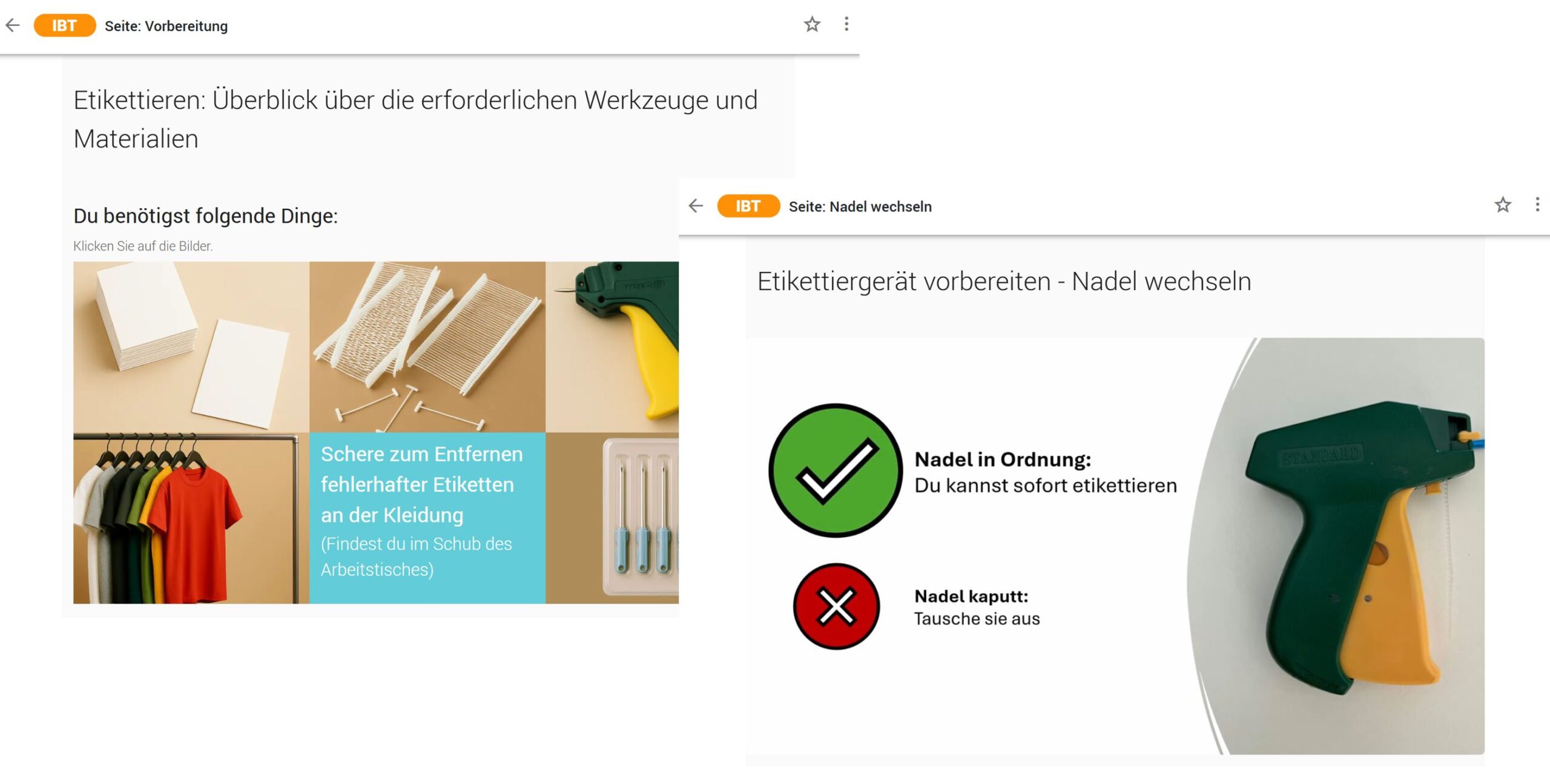 Screenshot der Lernwelt aus einer Masterarbeit an der TH Nürnberg, entstanden im Projekt zur Inklusion im E-Learning auf Basis der IBT SERVER Lernplattform