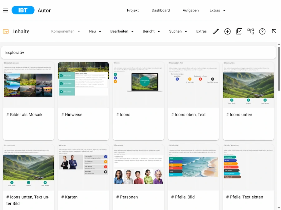 Screenshot IBT SERVER Autorentool mit KI für E-Learning von time4you
