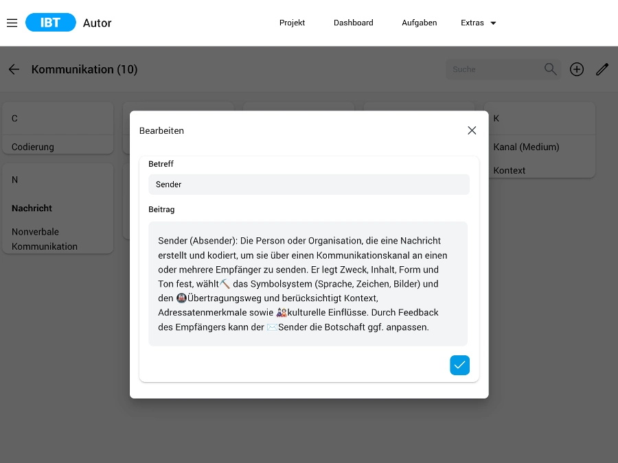 Screenshot IBT SERVER Autorentool mit KI für E-Learning von time4you