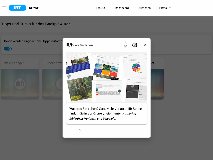 Screenshot IBT SERVER Autorentool mit KI für E-Learning von time4you