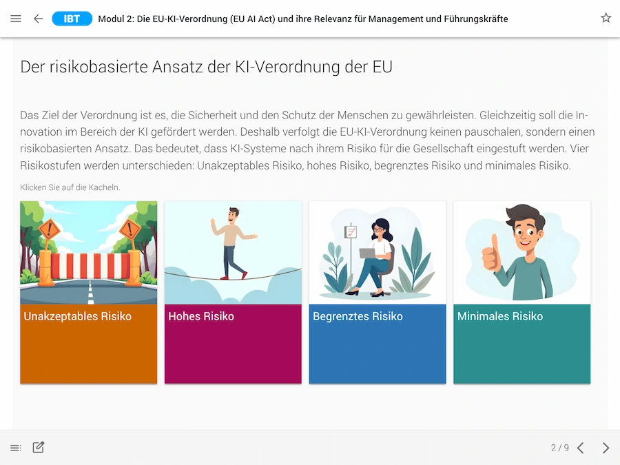 Screenshot E-Learning von time4you
